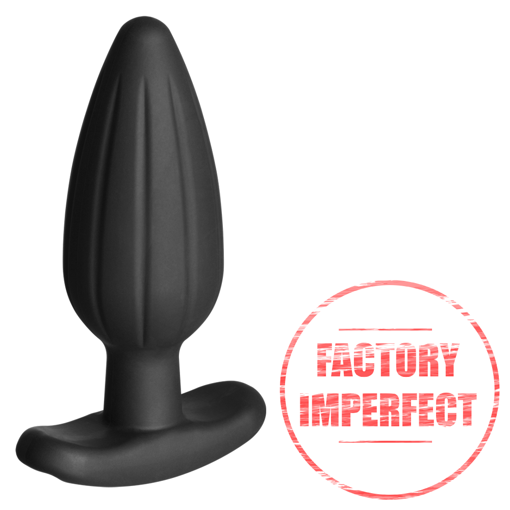 FACTORY IMPERFECT- Silicone Noir Rocker Butt Plug- Large