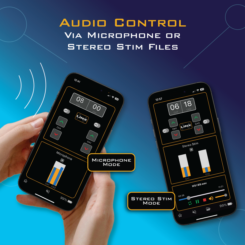 ElectraStim Linx Apps using the Microphone Mode and Stereo Stim