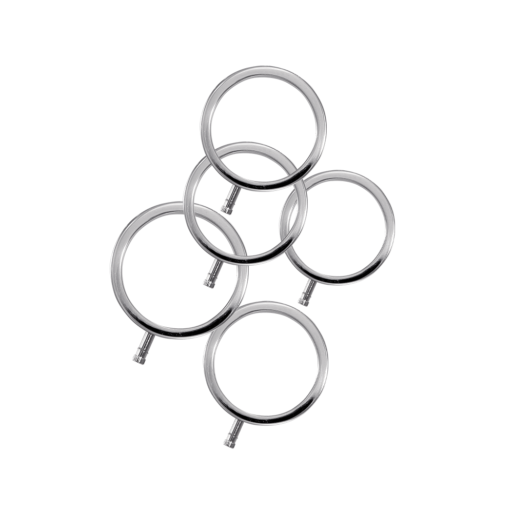 ElectraRings Solid Metal Cock Rings (5 pack)