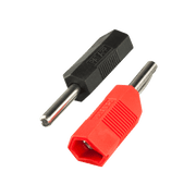 2mm Pin to 4mm E-Stim Banana Plug Adapter Kit (2 Pack)