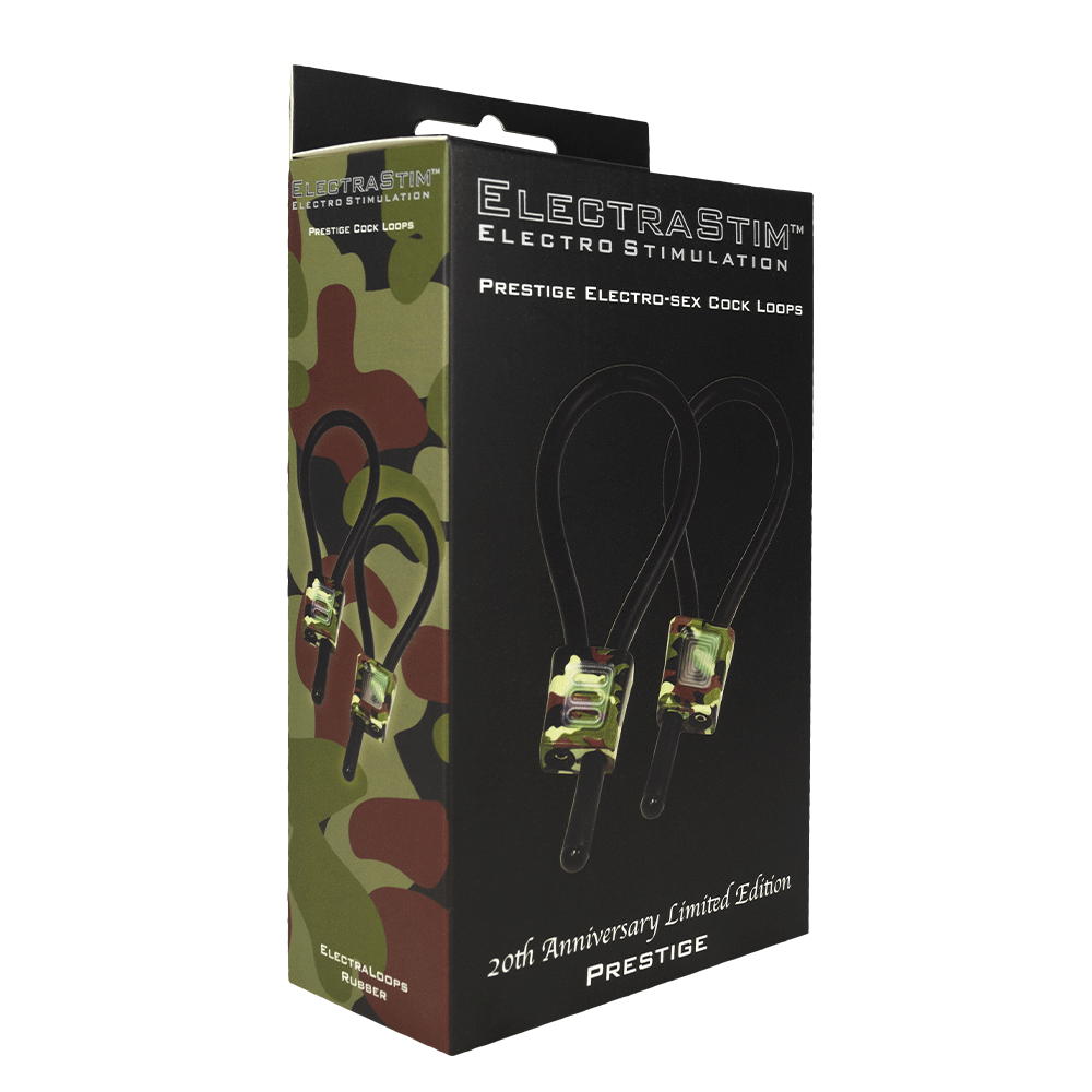 ElectraStim Prestige ElectraLoops Adjustable Cock Rings- 20th Anniversary Camouflage