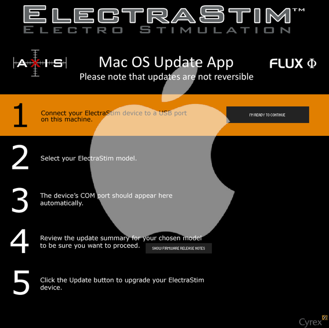 ElectraStim Stimulator Update Software- Mac
